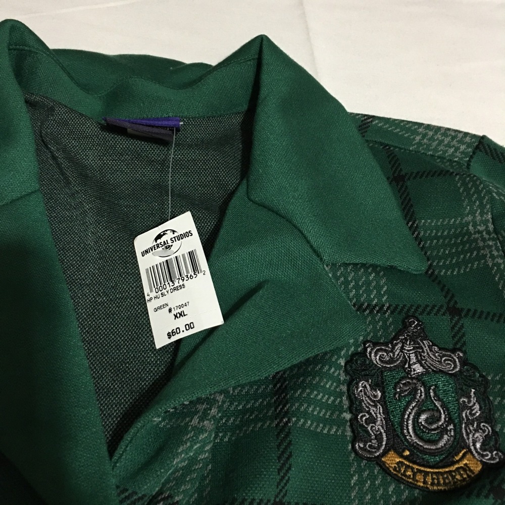 Her Universe Harry Potter Slytherin Dress Women XXL Green Plaid NWT $60.00 - Picture 2 of 8